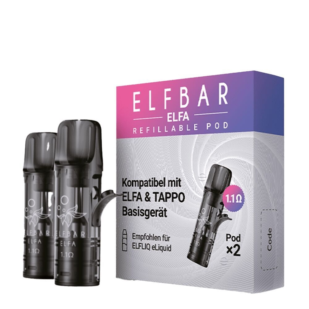 Elf Bar Elfa Leerpods 1,1 Ohm 2 Stück Elf Bar Elfa Leerpods 1,1 Ohm 2 Stück