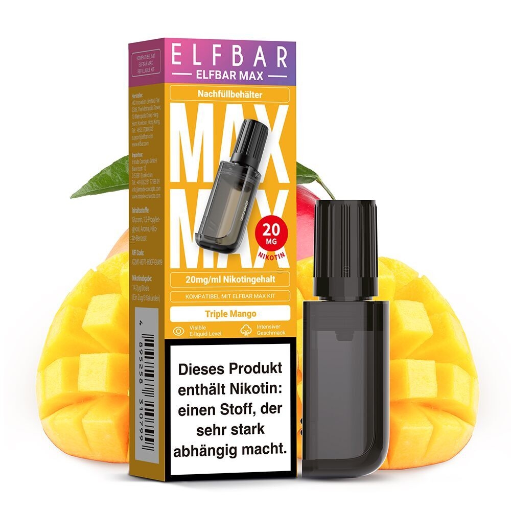 Elfbar Max Triple Mango Liquid Pods Elfbar Max Liquid Pods - Alle Sorten - 20mg