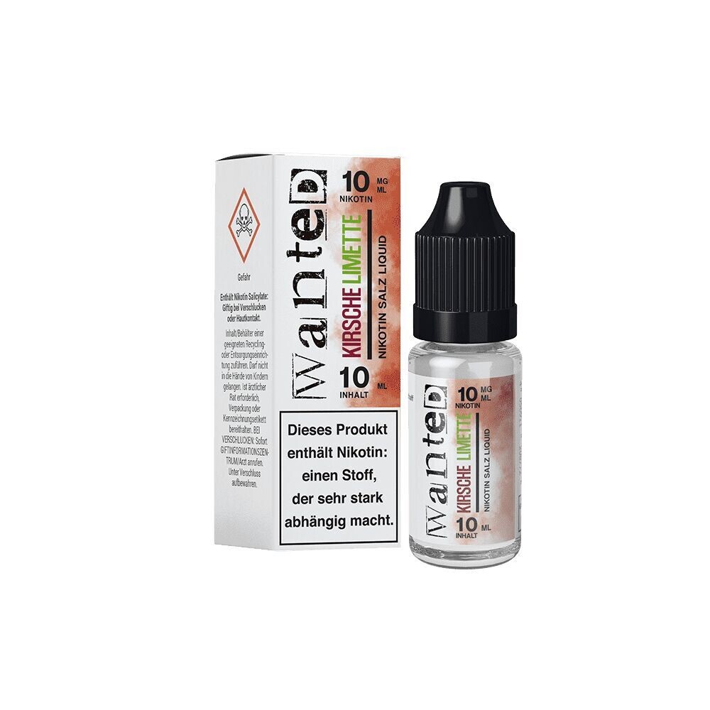 Liquid Kirsche Limette mit 10mg Nikotin von Wanted