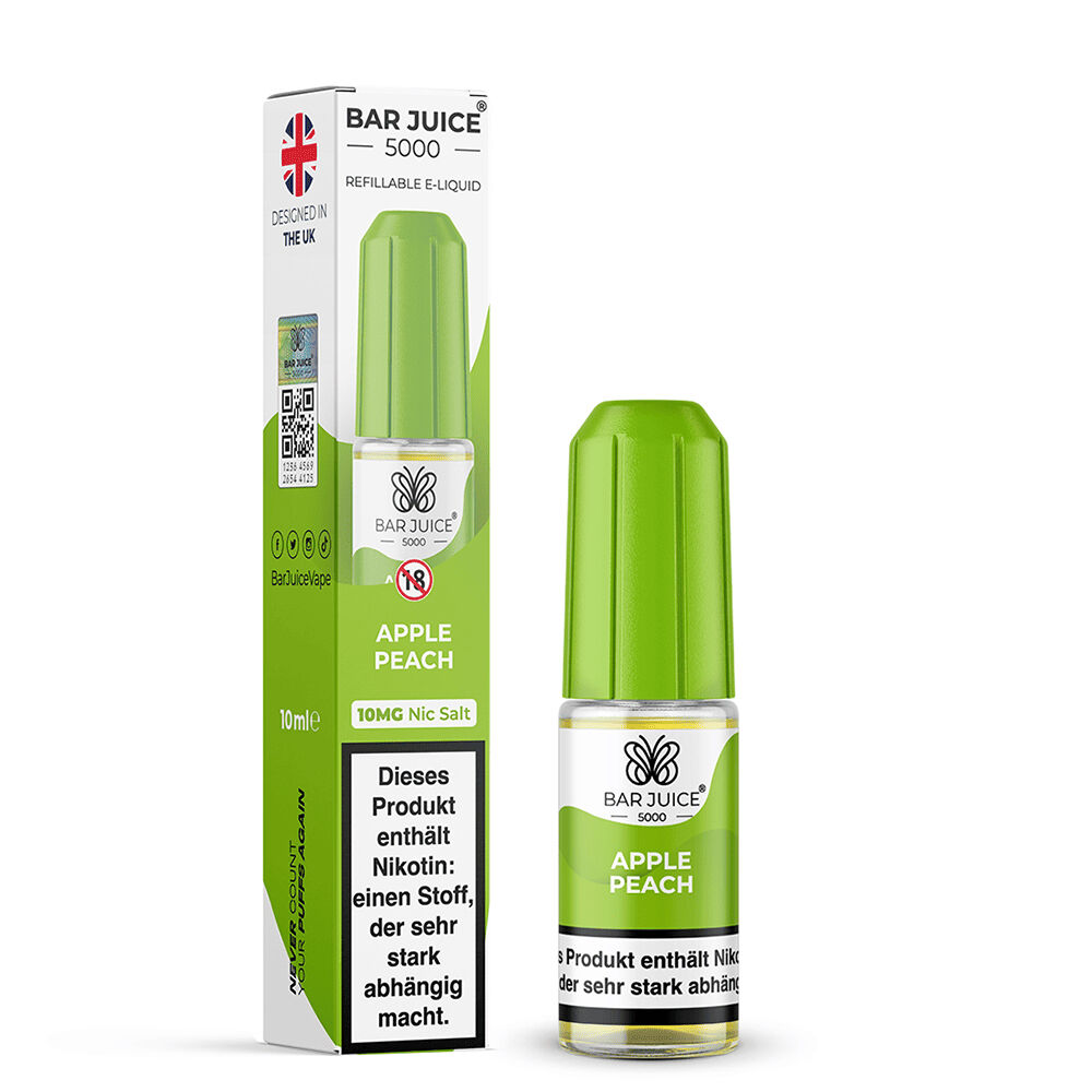 Bar Juice 5000 Nikotinsalz Liquid - Apple Peach Bar Juice 5000 Nikotinsalz Liquid - Apple Peach