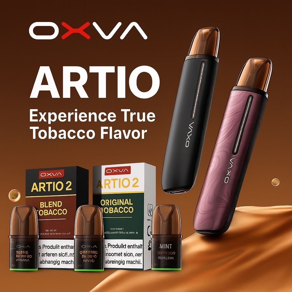 Oxva Artio 2 Tabak Pod Kit Bundle 18mg - Dessert Brown