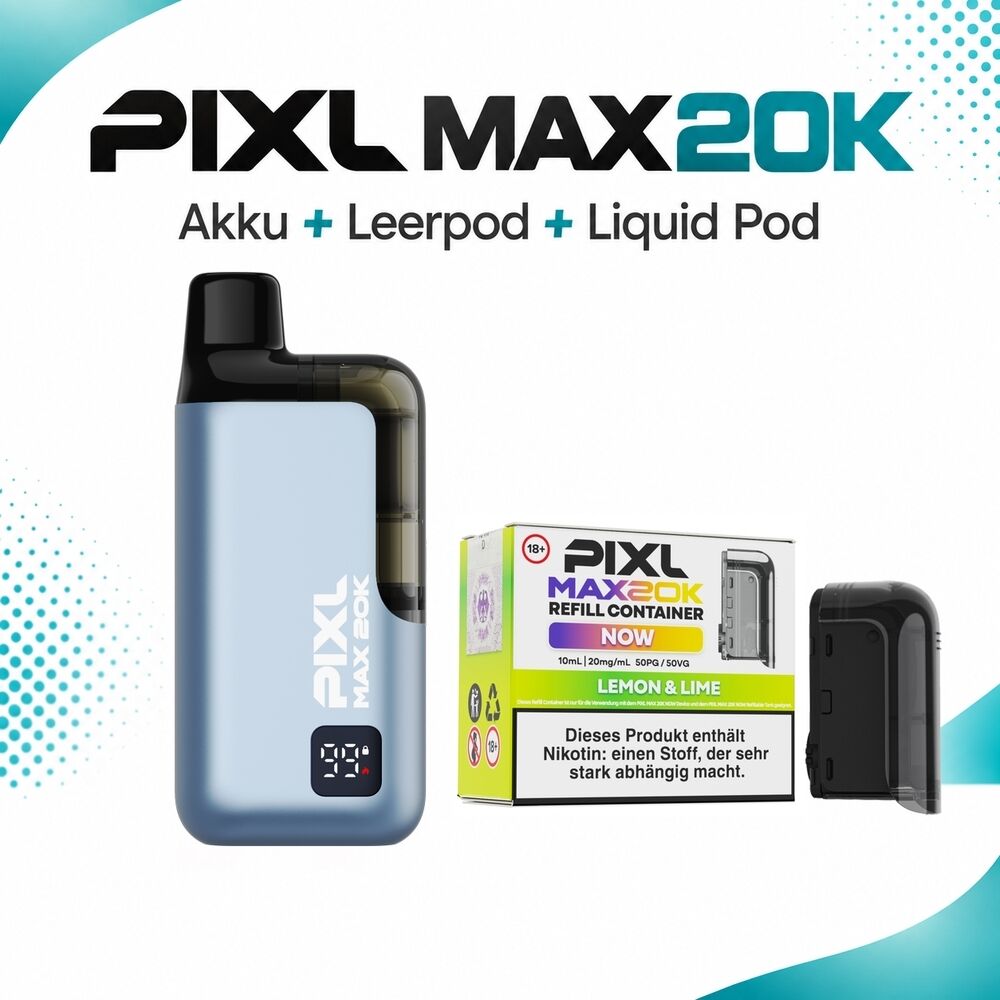 Pixl Max 20K Set - 20mg Nikotinsalz Pixl Max 20K Set - 20mg Nikotinsalz