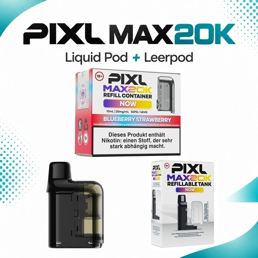 Pixl Max 20K Pods - Blueberry Strawberry 20mg
