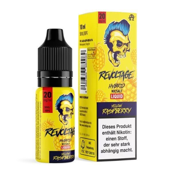 Liquid Yellow Raspberry mit 20mg Nikotin von Revoltage