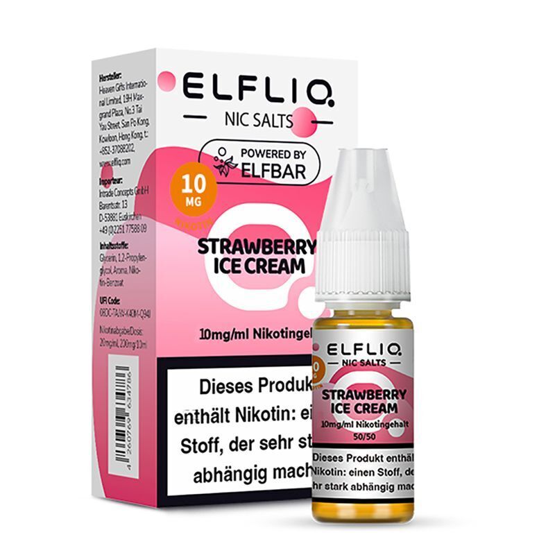 Liquid Strawberry Ice Cream Elfliq by Elfbar gebrauchsfertiges Liquid