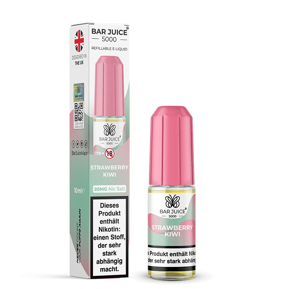 Bar Juice 5000 Nikotinsalz Liquid - Strawberry Kiwi Bar Juice 5000 Nikotinsalz Liquid - Strawberry Kiwi