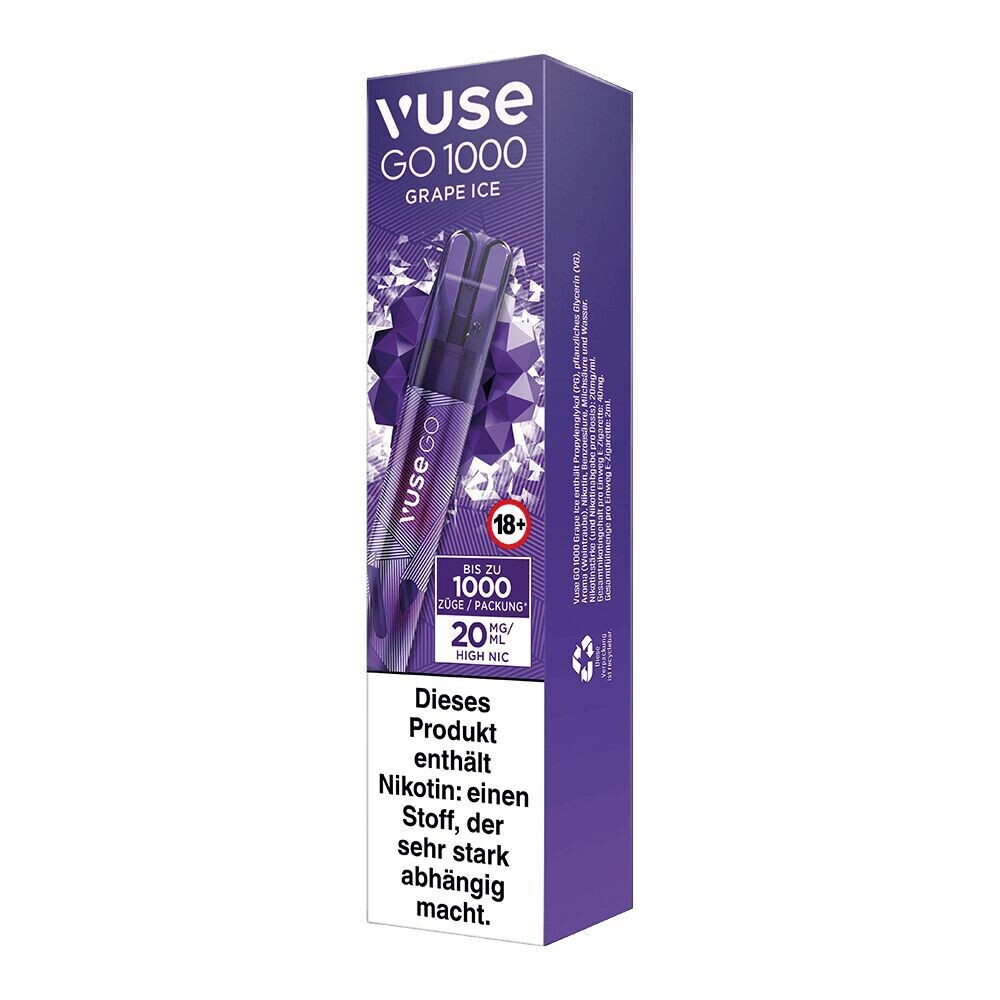 Grape Ice 20mg - Vuse GO 1000 Einweg