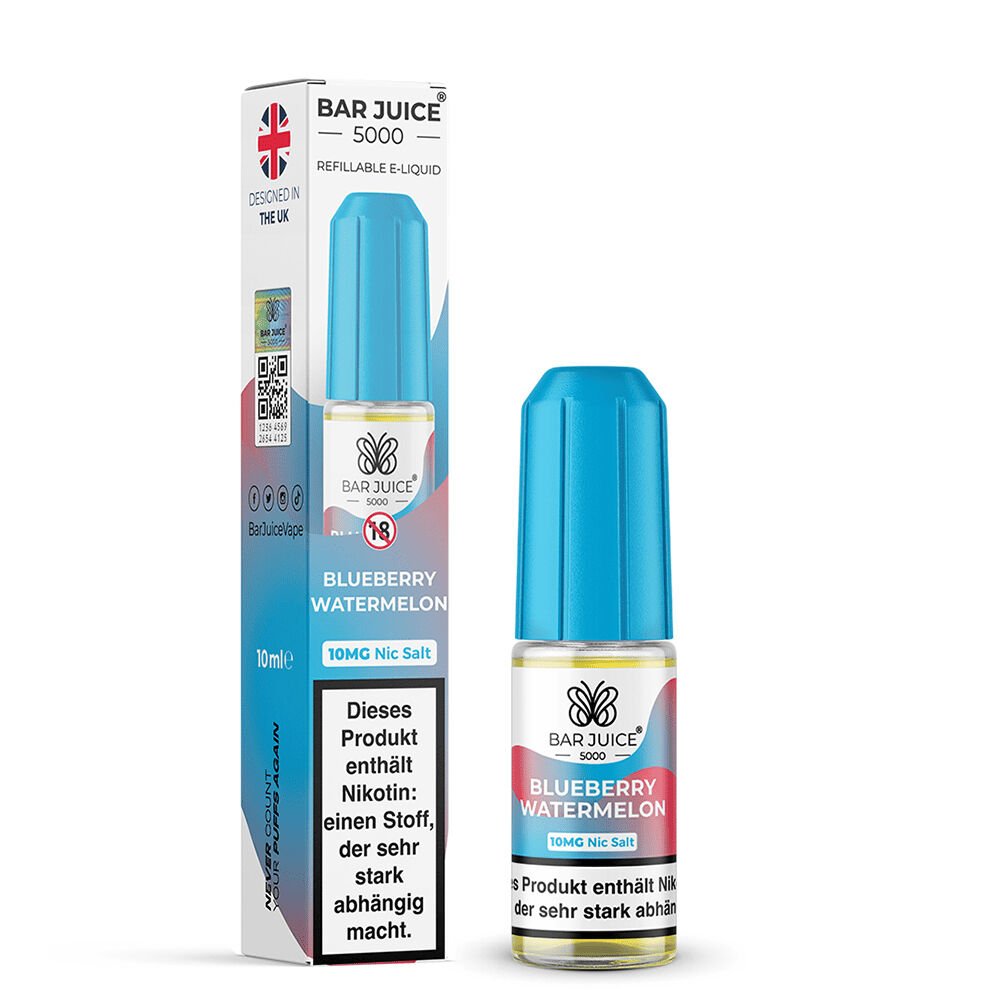 Bar Juice 5000 Nikotinsalz Liquid - Blueberry Watermelon