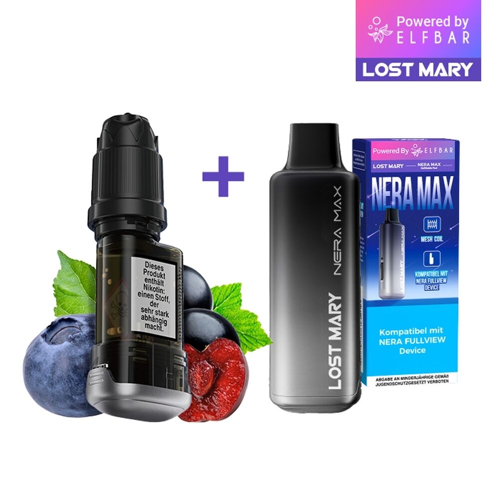 Lost Mary Nera Max 15K Pods - 20mg Nikotinsalz Lost Mary Nera Max 15K Pods - 20mg Nikotinsalz