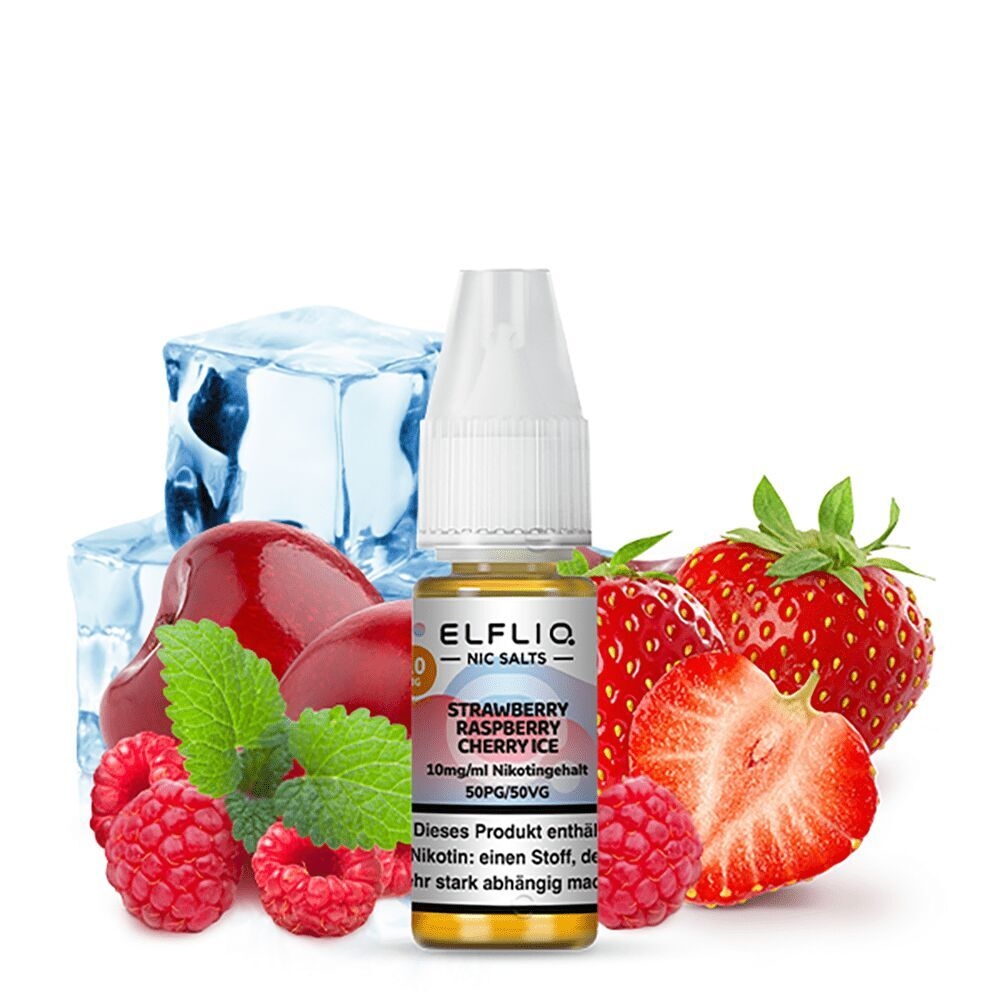 Liquid Strawberry Raspberry Cherry Ice von Elfliq by Elfbar Liquid Strawberry Raspberry Cherry Ice von Elfliq by Elfbar