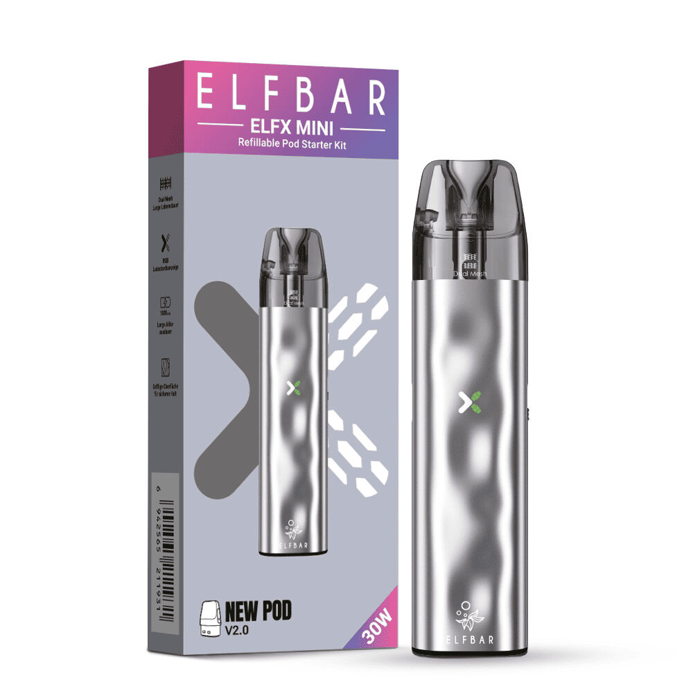Elfbar Elfx Mini Pod Kit - Silver