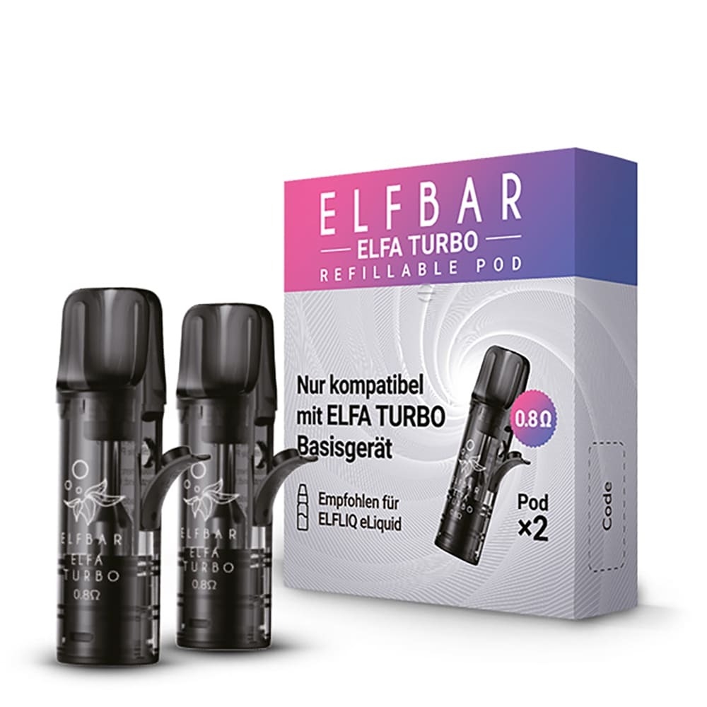 Elfa Turbo Leerpods von Elf Bar 0.8 Ohm Elfa Turbo Leerpods von Elf Bar 0.8 Ohm