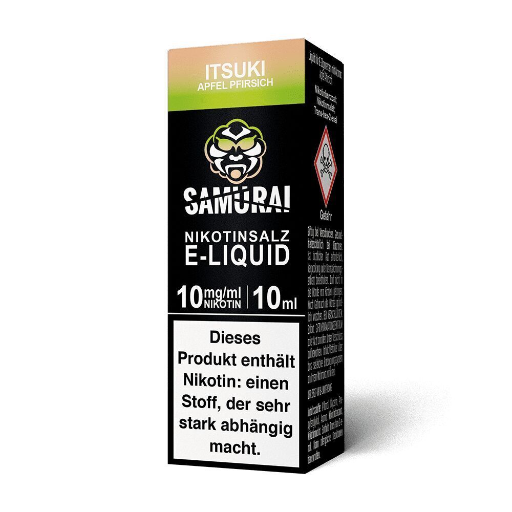 Liquid Itsuki Apfel Pfirsich 10mg - Samurai Liquid Itsuki Apfel Pfirsich - Samurai