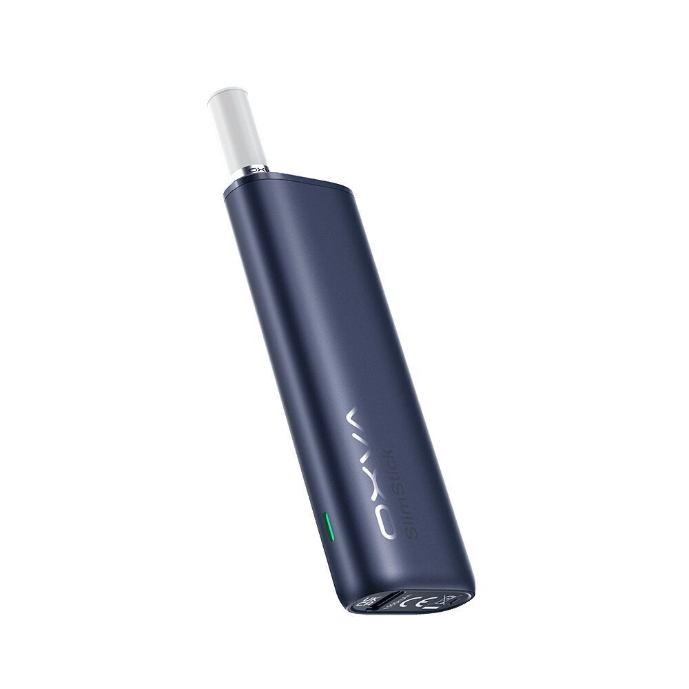 Oxva Slimstick Akku - Blue Oxva Slimstick Akku in Blau mit schlankem Design und sichtbarem Logo seitlich, weißem Mundstück oben und grünem Indikator an der Seite