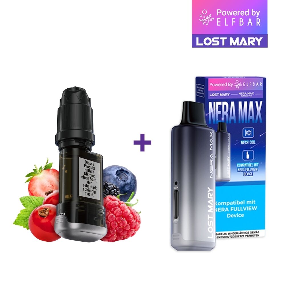 Lost Mary Nera Max 15K Pods - 20mg Nikotinsalz Lost Mary Nera Max 15K Pods - 20mg Nikotinsalz