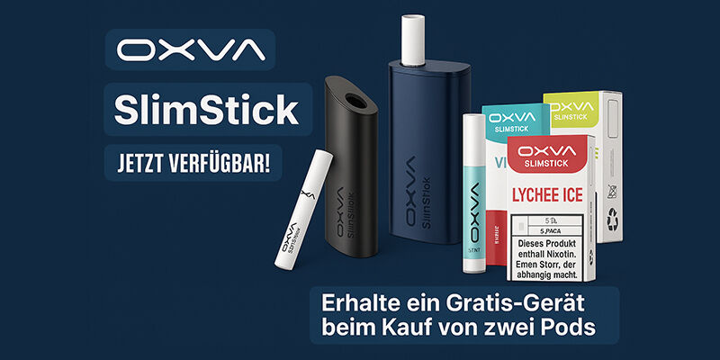 Oxva Slimstick Bannerbild mit 2+1 Aktion