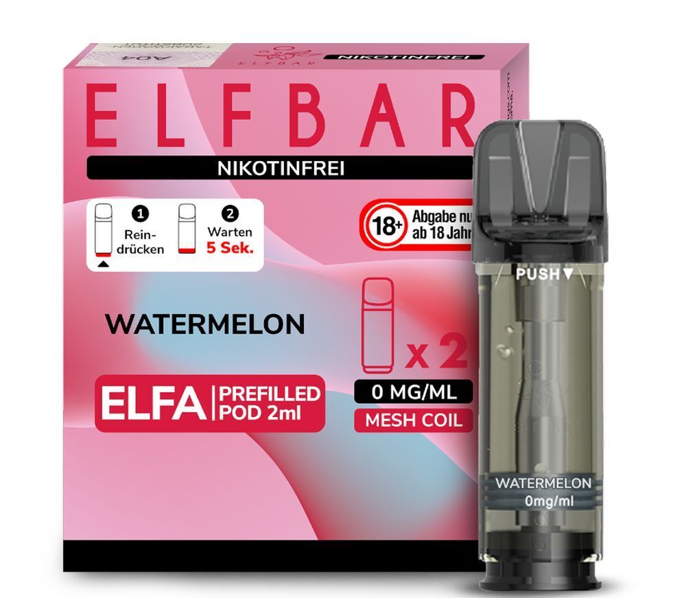 Watermelon Elf Bar Elfa Pods - ohne Nikotin