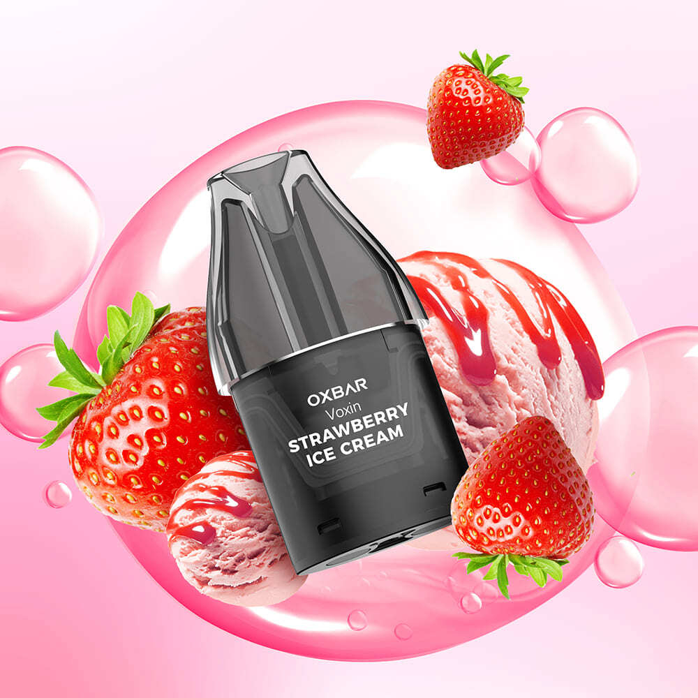 Strawberry Ice Cream 20mg - Oxbar Voxin Pods Oxbar Voxin Pods - alle Sorten - mit Nikotin