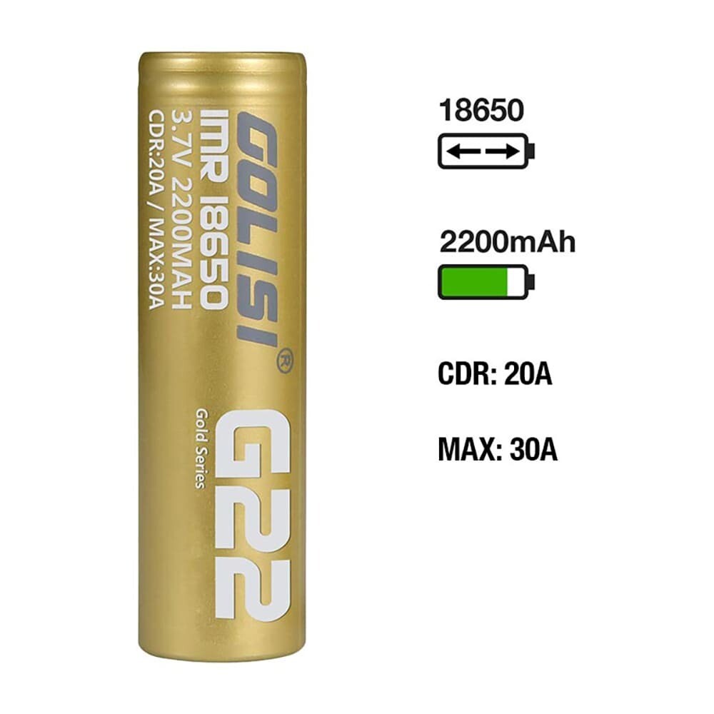 Golisi G22 Akku 18650 2500mAh