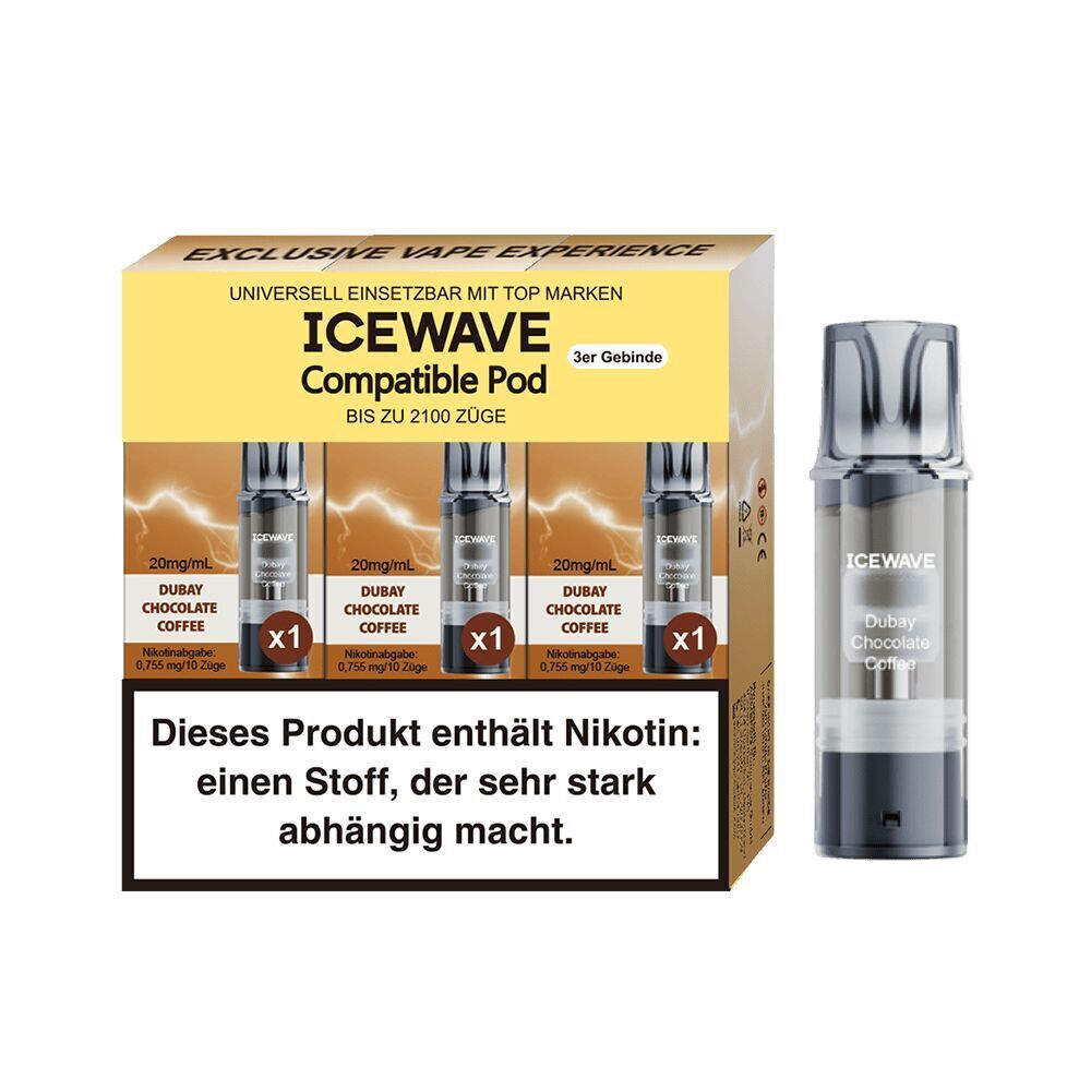 Icewave Pods Creamy Tobacco (3x2 ml) | ELFA kompatibel Icewave Pods Creamy Tobacco (3x2 ml) | ELFA kompatibel