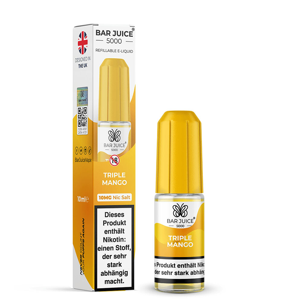 Bar Juice 5000 Nikotinsalz Liquid - Triple Mango Bar Juice 5000 Nikotinsalz Liquid - Triple Mango