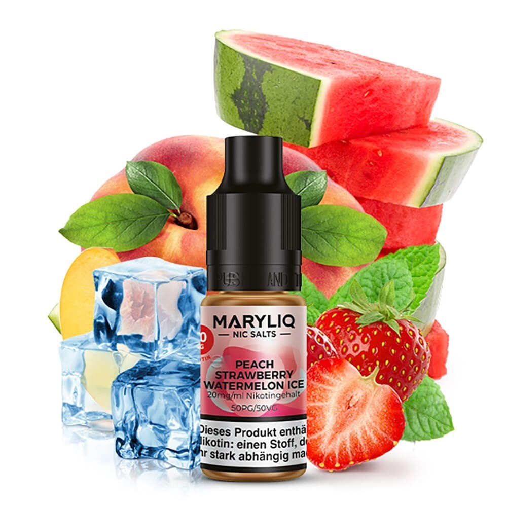 Liquid Maryliq Peach Strawberry Watermelon Ice mit 20mg Nikotin von Maryliq by Lost Mary
