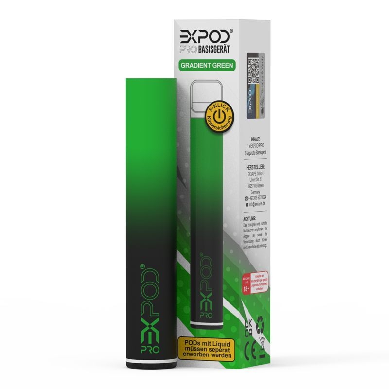 Expod Pro Prefilled Pod Akku Grün Expod Pro Prefilled Pod Kit - Akku