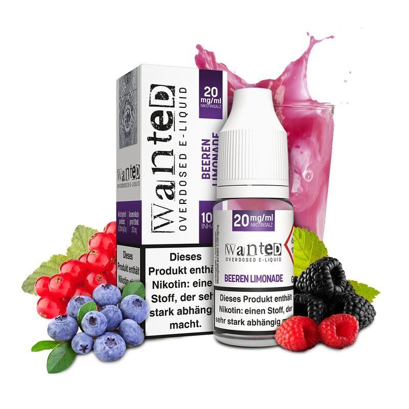 Liquid Beeren Limonade 20mg - Wanted Nikotinsalz