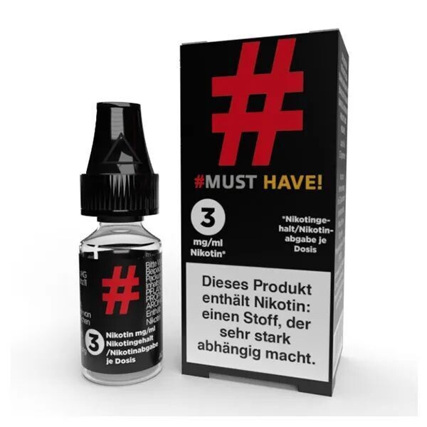 Liquid # Hashtag von Must Have mit 3mg Nikotin