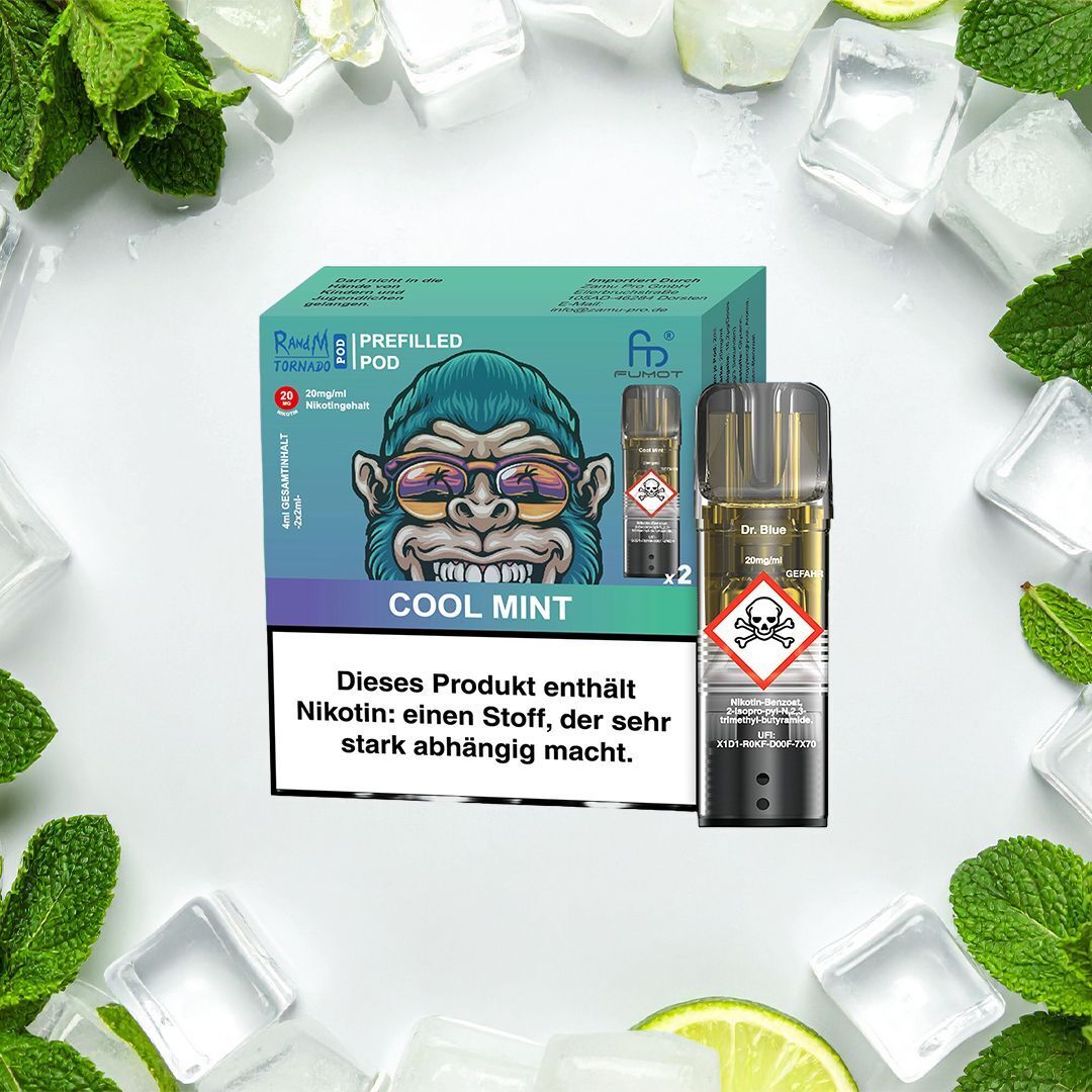 RandM Tornado Pods Cool Mint 20 mg | Elfa kompatibel RandM Tornado Pods Cool Mint 20 mg | Elfa kompatibel
