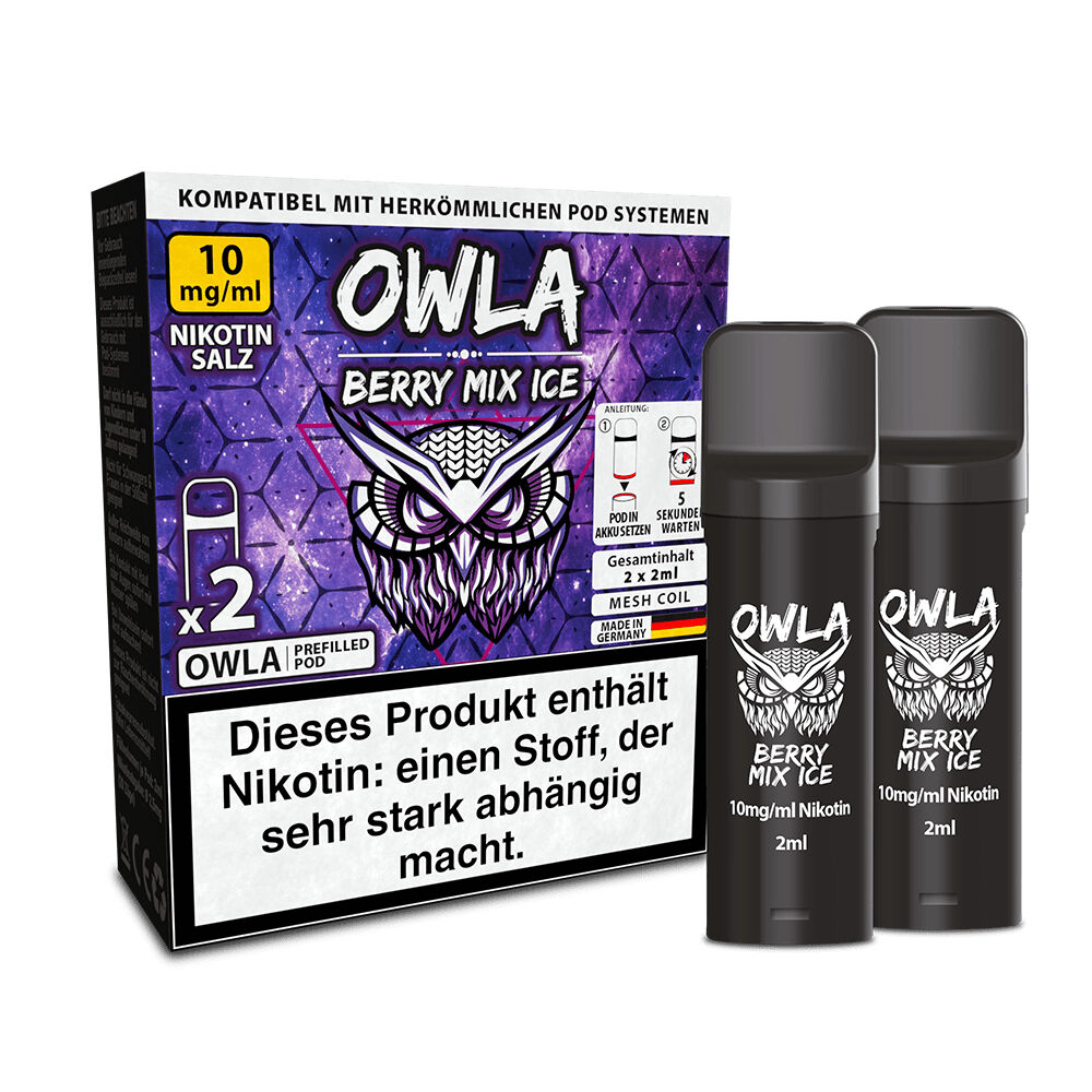 Owla Pods - 10mg & 20mg Nikotinsalz Owla Pods - 10mg & 20mg Nikotinsalz