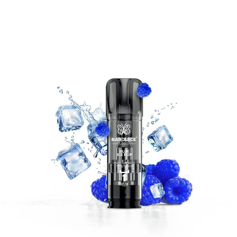 Bar Juice 5000 Pods Blue Ice Pop | 2x2ml 20mg/ml Bar Juice 5000 Pods Blue Ice Pop | 2x2ml 20mg/ml