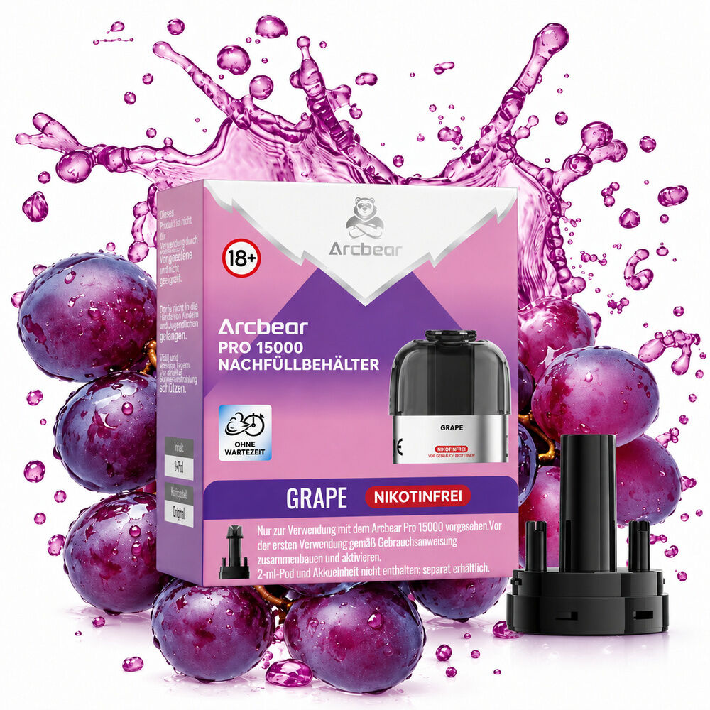 Arcbear Pro 15000 Pods - ohne Nikotin Arcbear Pro 15000 Pods - ohne Nikotin