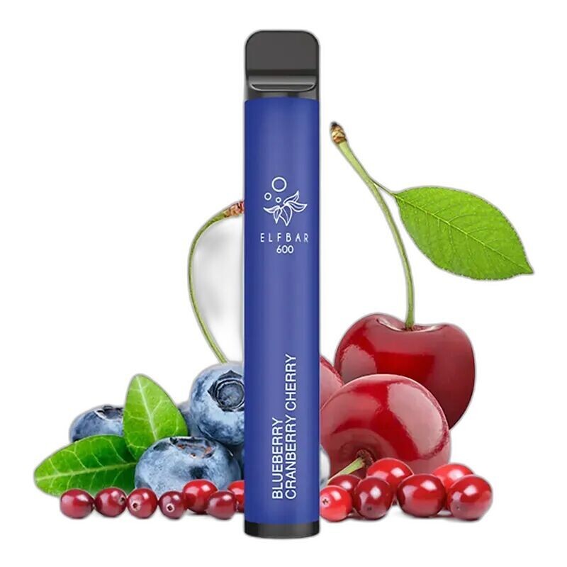 Elfbar 600 E-Shisha Blueberry Cranberry Cherry mit 20mg Nikotin