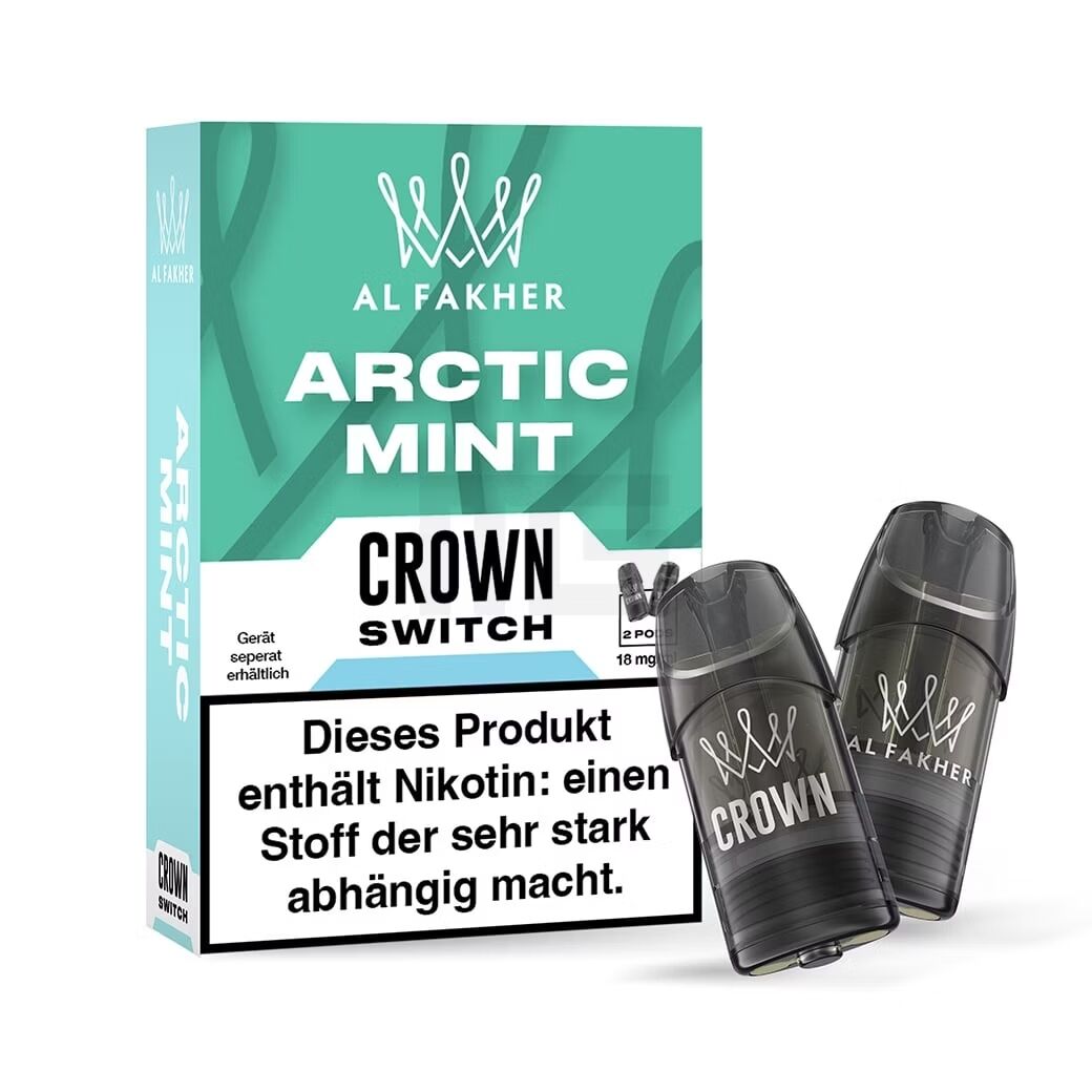 Al Fakher Crown Switch Pods 18 mg 2er Pack Al Fakher Crown Switch Pods 18 mg 2er Pack