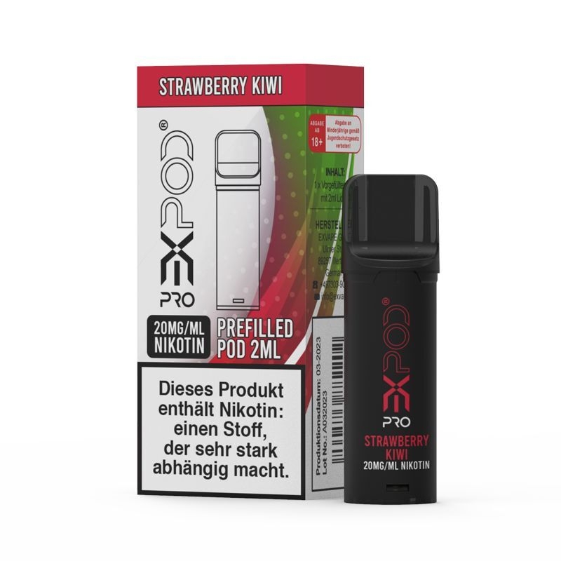 Strawberry Kiwi mit 20mg Nikotin Expod Pro Pods Strawberry Kiwi mit 20mg Nikotin Expod Pro Pods