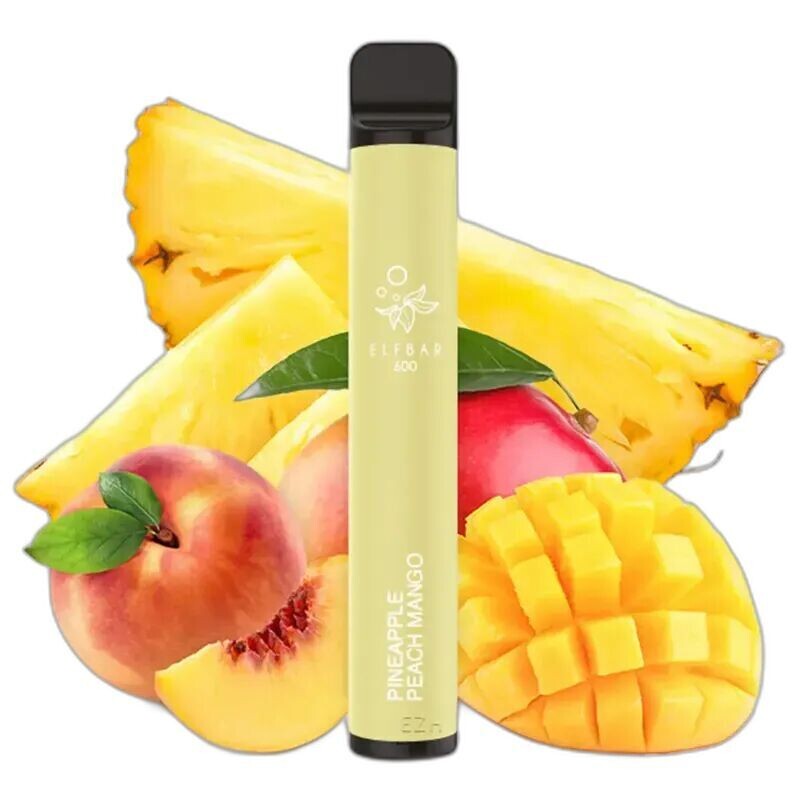 Elfbar 600 E-Shisha Pineapple Peach Mango mit 20mg Nikotin