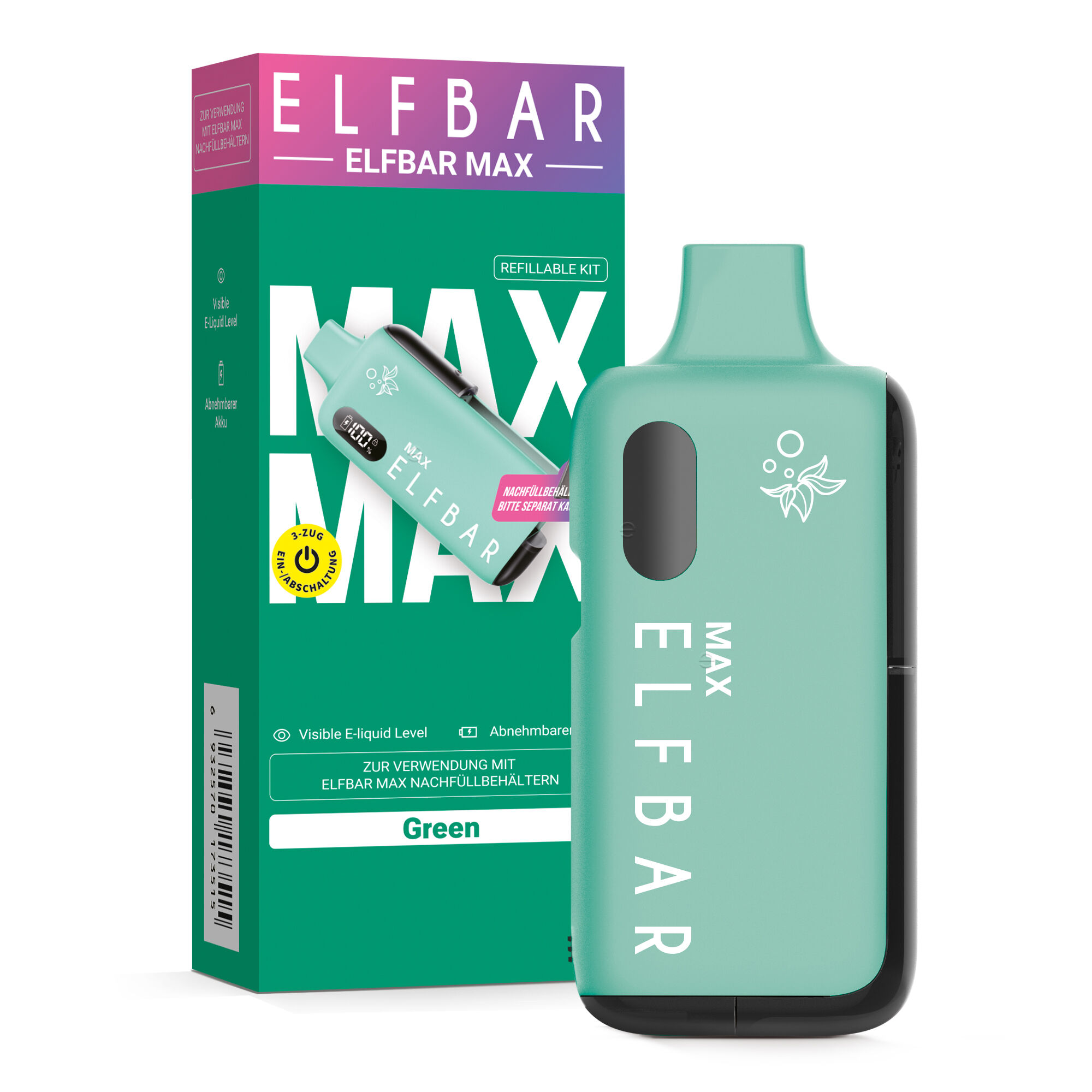 Elfbar Max Pod Kit - 3000 Zge - 10ml Vape Elfbar Max Pod Kit - 3000 Zge - 10ml Vape