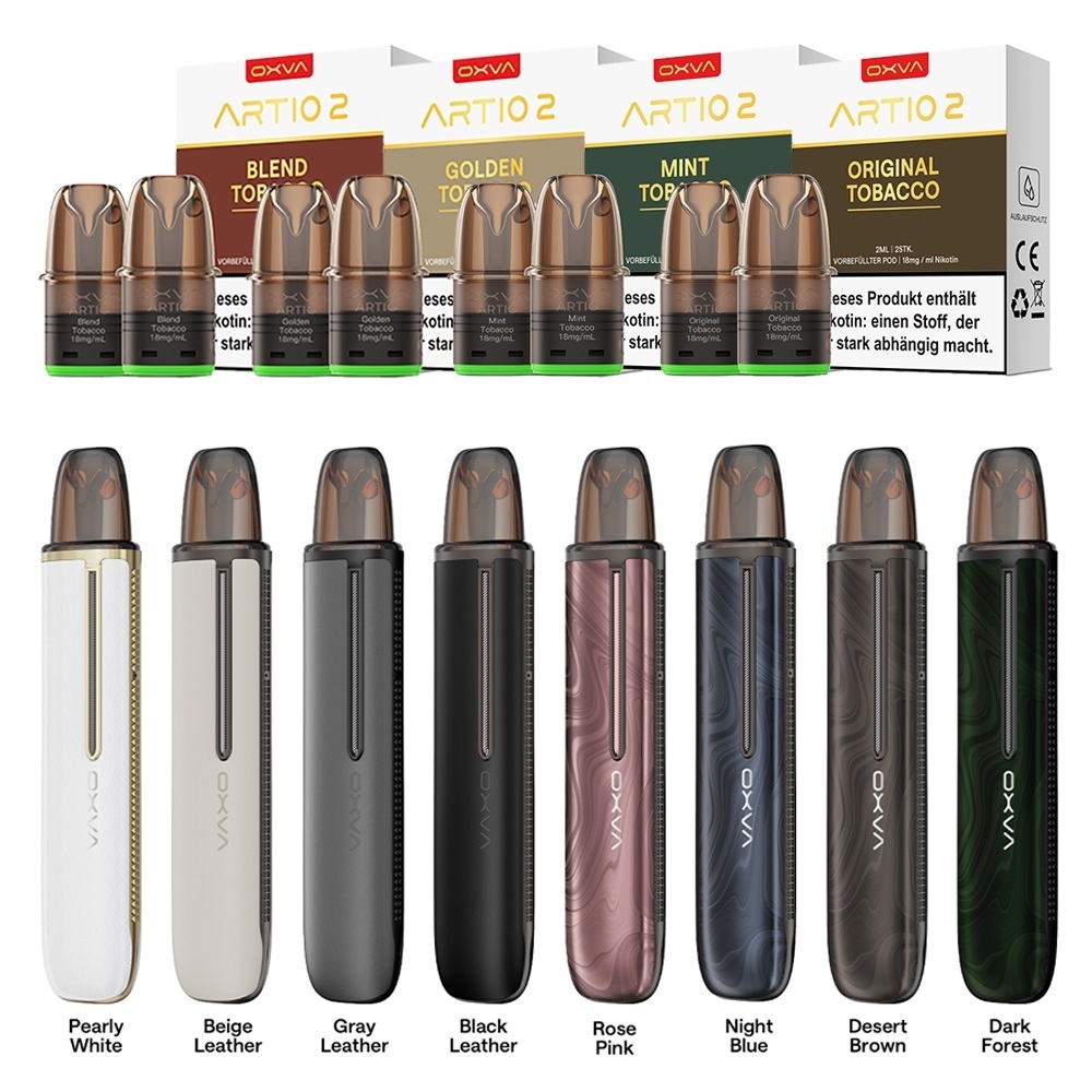 Oxva Artio 2 Tabak Pod Kit Bundle 18mg - Dessert Brown