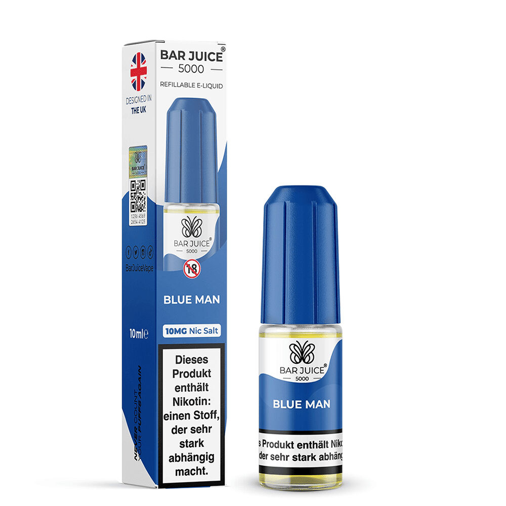 Bar Juice 5000 Nikotinsalz Liquid - Blue Man Bar Juice 5000 Nikotinsalz Liquid - Blue Man