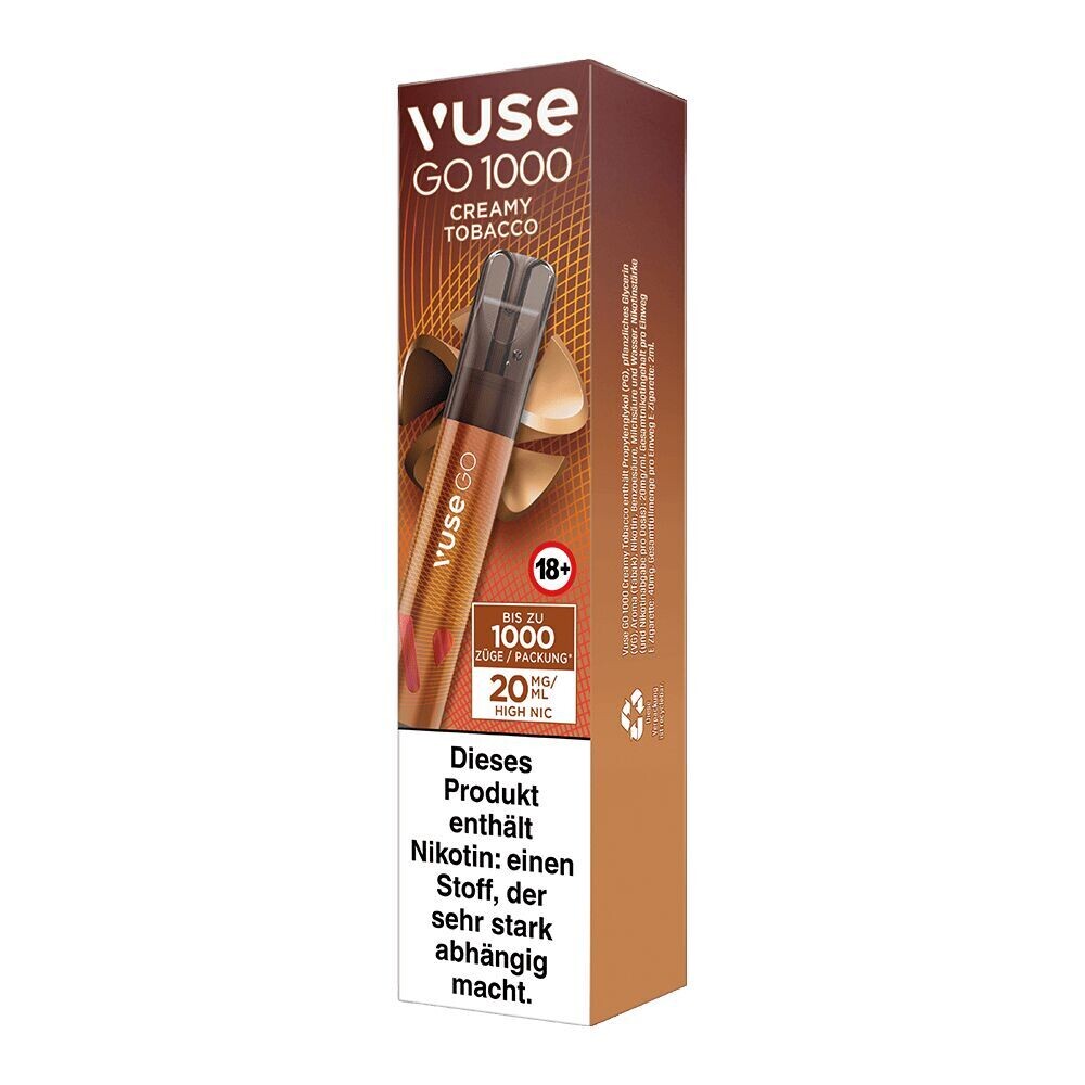 Creamy Tobacco 20mg - Vuse GO 1000 Einweg