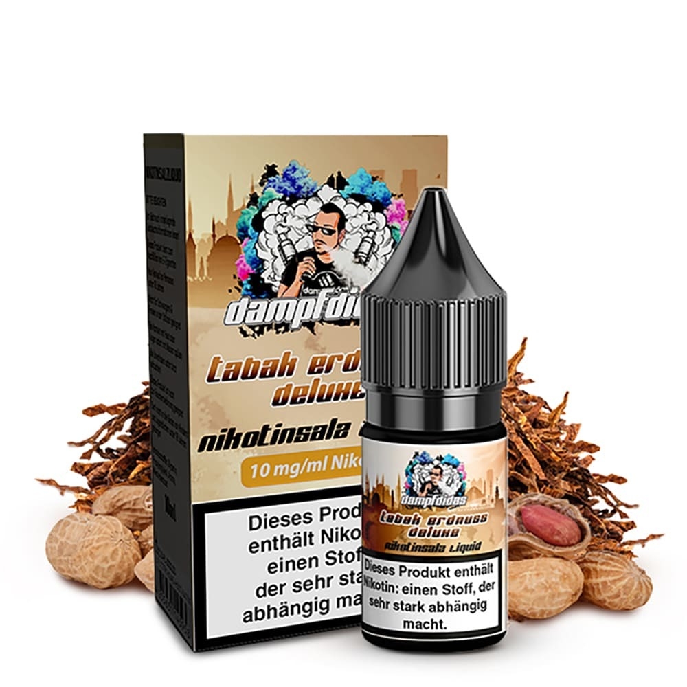 Liquid Tabak Erdnuss Deluxe 10mg - Dampfdidas Liquid Tabak Erdnuss Deluxe - Dampfdidas