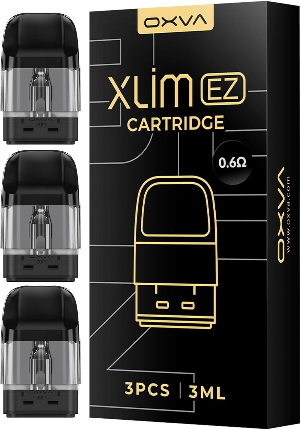 Oxva Xlim EZ Pods mit Coil und einem Widerstand von 0,6 Ohm