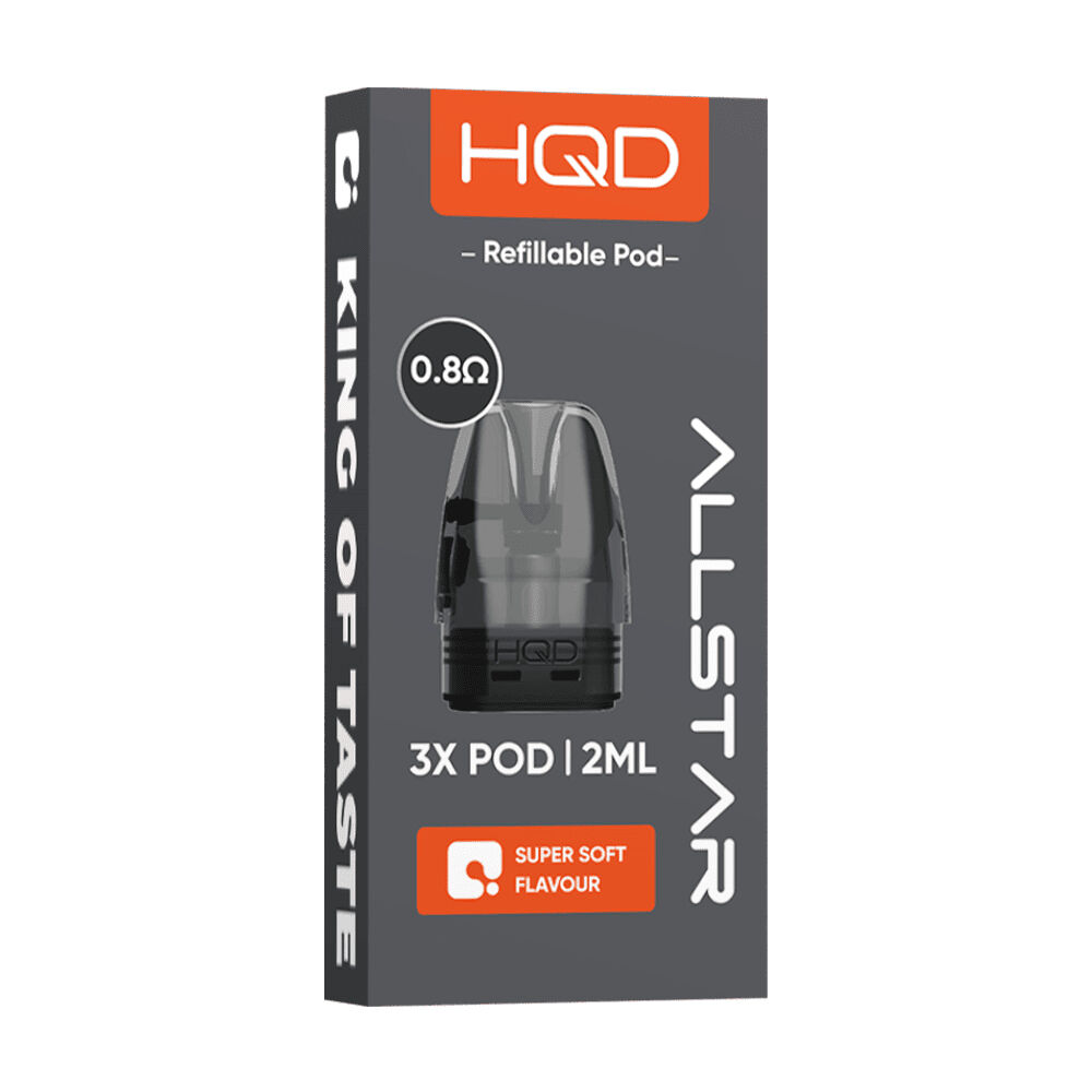 HQD 3x HQD Allstar Lite Refillable Pod 0,8 Ohm