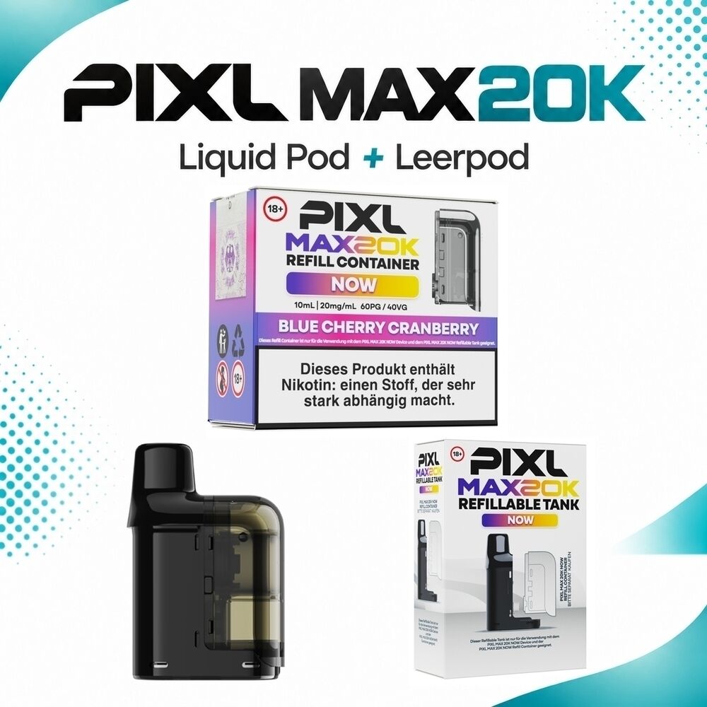 PXL303 Pixl Max 20K Pods - Blue Cherry Cranberry 20mg