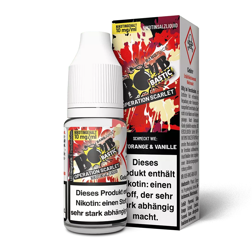 Bomb Bastic NikotinsalzOperation Scarlet10ml von Bang Juice