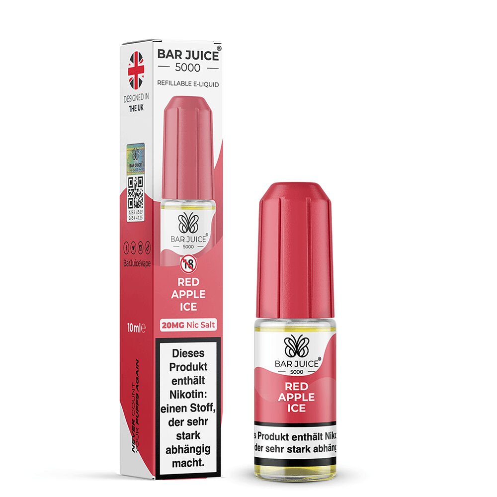 Bar Juice 5000 Nikotinsalz Liquid - Red Apple Ice