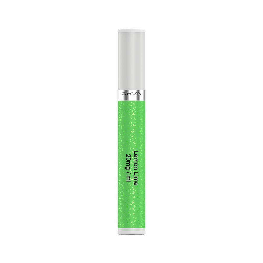Oxva Slimstick Pods Lemon Lime - 20mg Nikotinsalz Oxva Slimstick Pods Lemon Lime 20mg in grün mit silbernem Mundstück und sichtbarem Branding "Oxva" sowie "Lemon Lime 20mg/ml" Aufdruck.