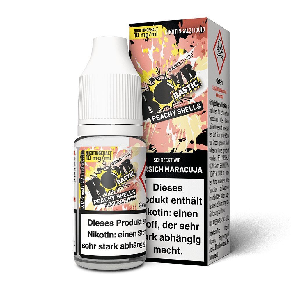 Liquid Bomb Bastic Peachy Shells 10mg Nikotin von Bang Juice