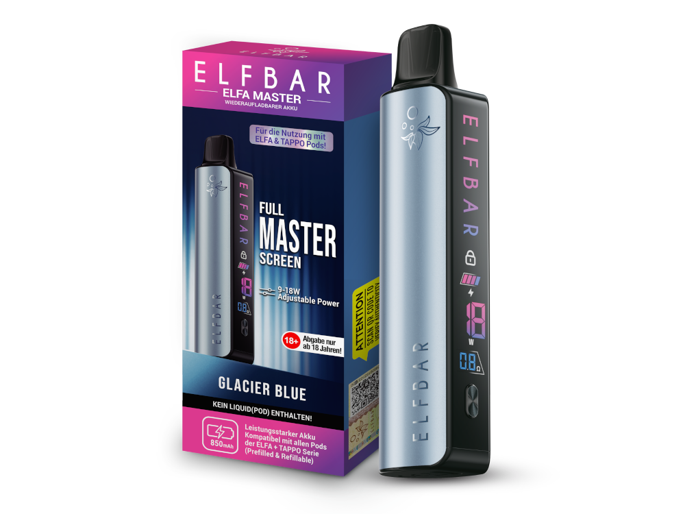Elfbar Elfa Master Pod Kit | 850mAh | Farbdisplay Elfbar Elfa Master Pod Kit | 850mAh | Farbdisplay